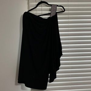 Le chateau Black single shoulder dress Medium